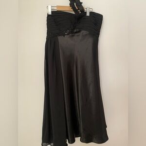 Elegant Black Strapless Dress